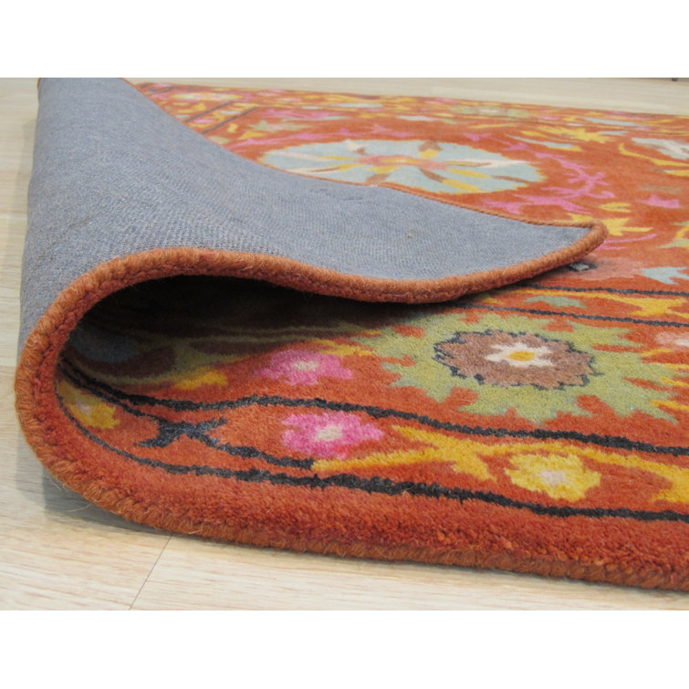 Darby Home Co Timpkins Hand Tufted Wool Floral Rug Wayfair Canada